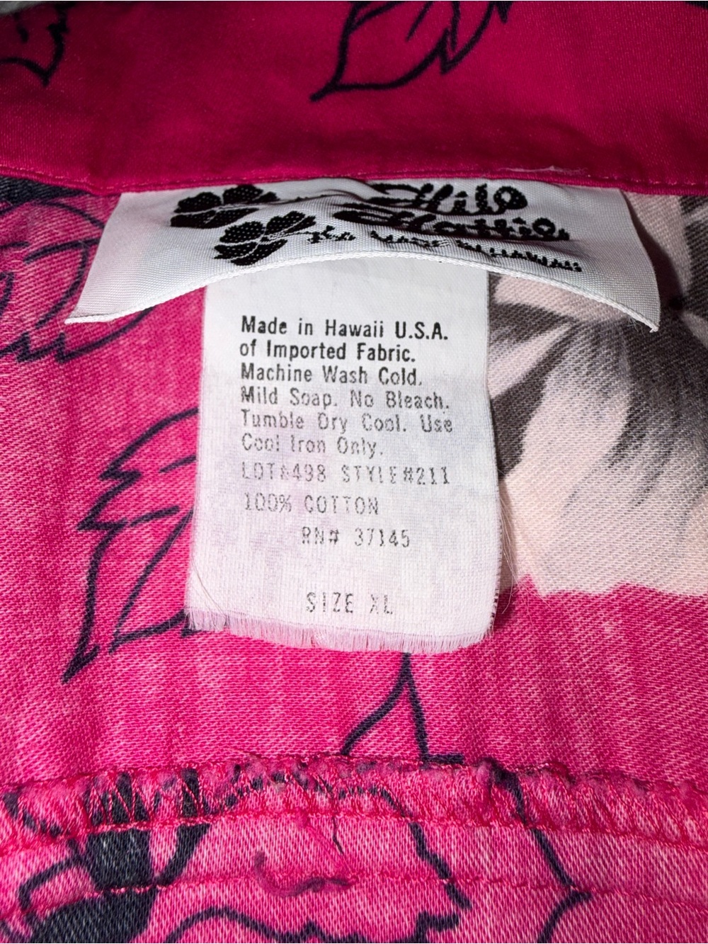 Vintage Hilo Hattie Hawaiian Floral Button-Down Sleeveless Blouse - size X - Picture 10 of 10